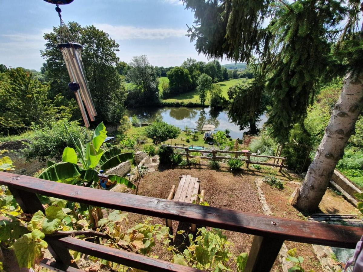 Le Cottage Belmontais, Maison Individuelle, Vue Panoramique Sur La Riviere Beaumont-sur-Sarthe Exterior foto